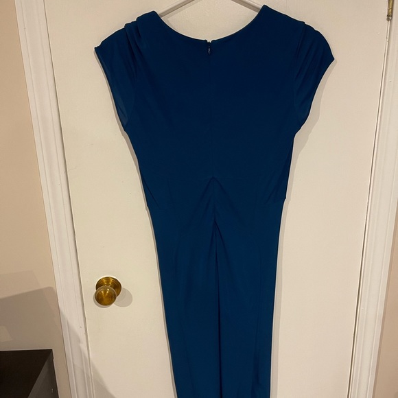 Banana Republic Blue V-Neck Dress - Picture 4 of 7